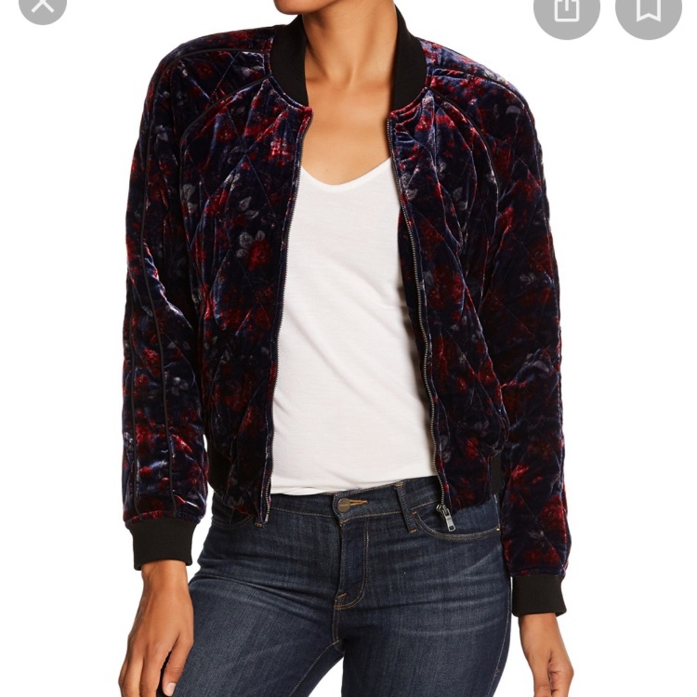 Joie Quilted Bomber Jacket